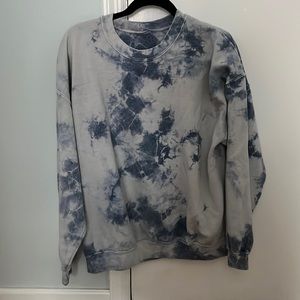 Blue Tie Dye Crewneck (M)